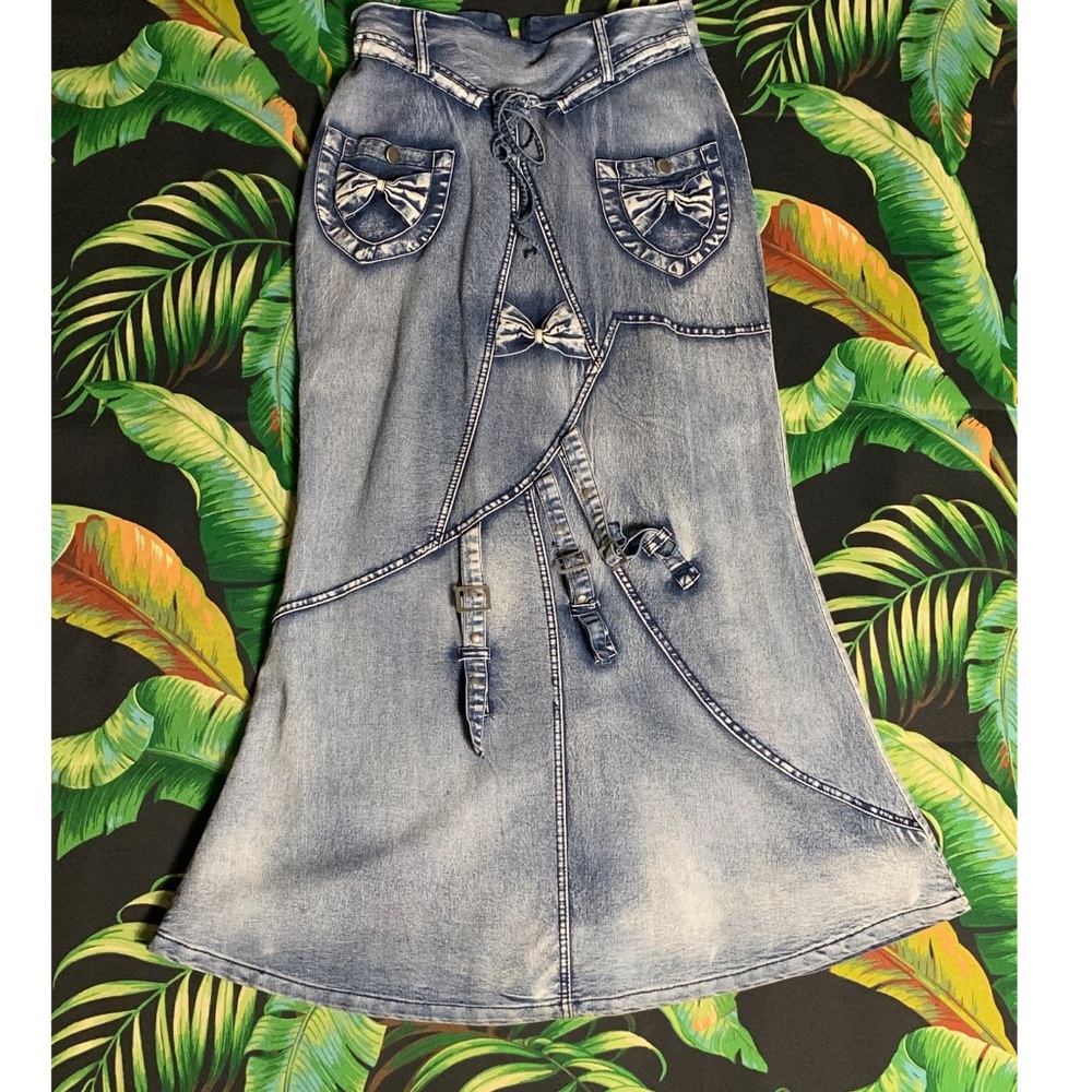 Light Denim Skirt (Floor length)